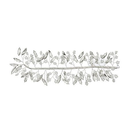 Olive Tree - Crystal & Beads Styled Headband - Bridal / Formal Event