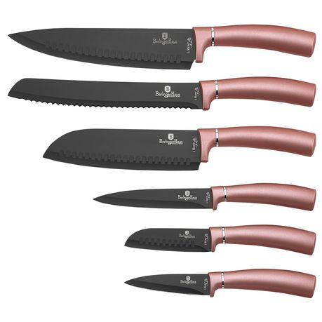 Berlinger Haus 6-Piece Non-Stick Coating Knife Set - i-Rose Edition Buy Online in Zimbabwe thedailysale.shop