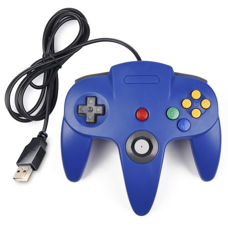 N64 Style USB Wired Controller - Blue Buy Online in Zimbabwe thedailysale.shop