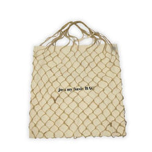 Load image into Gallery viewer, Just My Basic 100% Cotton Deluxe Bag with Fashionable Handmade Netting
