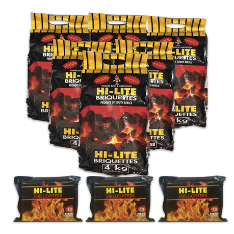 6 Briquettes and 3 Firelighters Buy Online in Zimbabwe thedailysale.shop