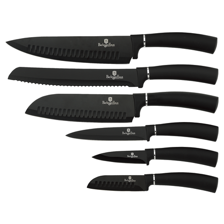 Berlinger Haus 6-Piece Diamond Coating Knife Set - Black Royal Collection Buy Online in Zimbabwe thedailysale.shop