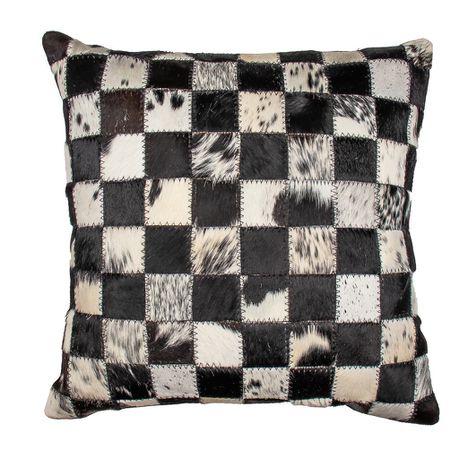 Nguni Patch Cushion Black Edition Buy Online in Zimbabwe thedailysale.shop