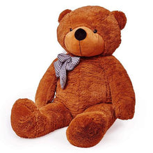 Load image into Gallery viewer, Giant Cuddly Plush Teddy Bear with Bow - Tie - Dark Brown- 120cm
