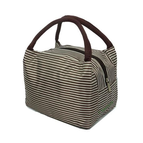 Charmza Cooler Bag - Brown &White