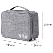 Load image into Gallery viewer, DHAO-Multifunction Portable Travel Organizer Charger Cable Storage Bag Case
