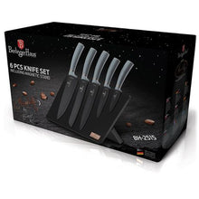 Load image into Gallery viewer, Berlinger Haus 6-Piece Non-stick Coating Knife Set with Stand - Moonlight
