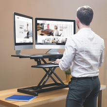 Load image into Gallery viewer, X-COVE Sit-Stand Standing Desk Converter
