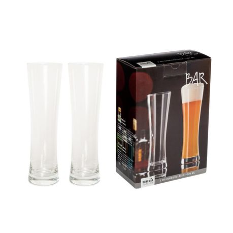 Bohemia Cristal 2 Beer Glasses 500ml Buy Online in Zimbabwe thedailysale.shop