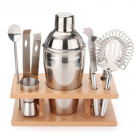 9 in 1 Stainless Steel 750ml Cocktail Set Buy Online in Zimbabwe thedailysale.shop