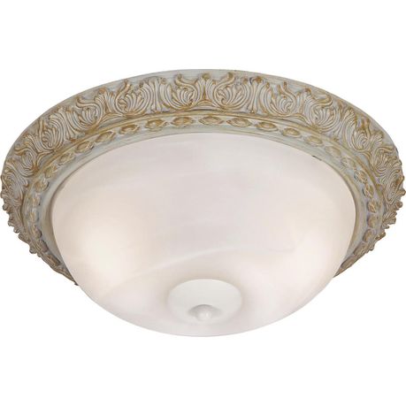 Fossil White Resin Base Ceiling Fitting with Alabaster Glass Buy Online in Zimbabwe thedailysale.shop