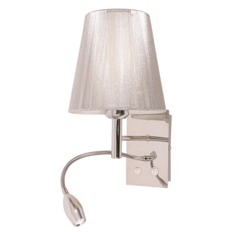 Silver Thread Shade on Polished Chrome Wall Bracket Buy Online in Zimbabwe thedailysale.shop