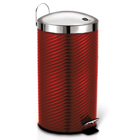 Berlinger Haus 7 Litre Stainless Steel Premium Pedal Bin - Burgundy Edition Buy Online in Zimbabwe thedailysale.shop