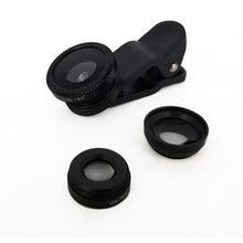 Load image into Gallery viewer, Universal Smartphone 3-in-1 Lens Clip - Black
