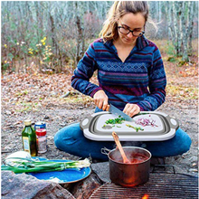 Load image into Gallery viewer, Foldable Cutting Board, Washing Bowl &amp; Draining Basket
