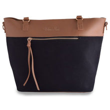 Load image into Gallery viewer, Urban Muse Handbag Autumn Tote - Black &amp; Tan
