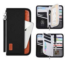 Load image into Gallery viewer, Heartdeco Travel Passport Holder RFID Block Card Wallet Tickets Organizer
