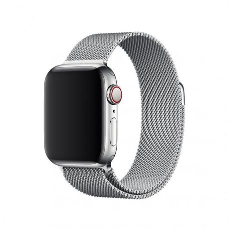 Meraki 42mm/44mm Milanese Band For Apple Watch - Silver