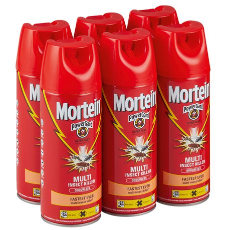 Mortein PowerGard Ultra Fast - Multi Insect Killer - Odourless - 6 x 300ml Buy Online in Zimbabwe thedailysale.shop