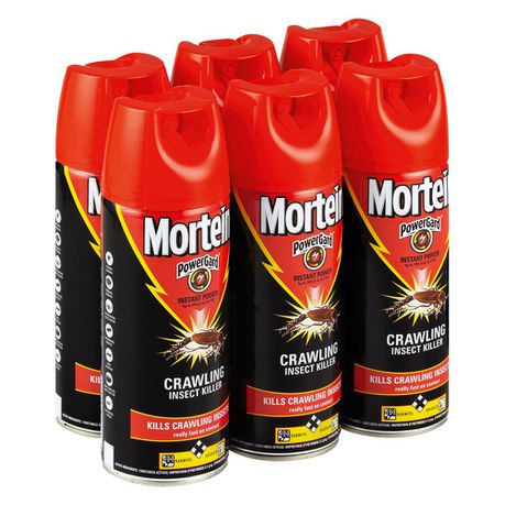 Mortein PowerGard Instant Power - Crawling Insect Killer - 6 x 300ml