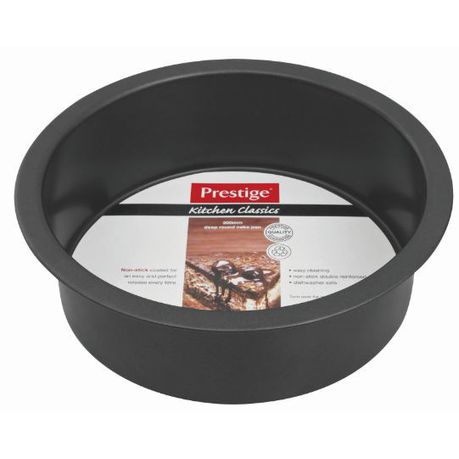 Prestige - Deep Round Cake Pan - Black Buy Online in Zimbabwe thedailysale.shop