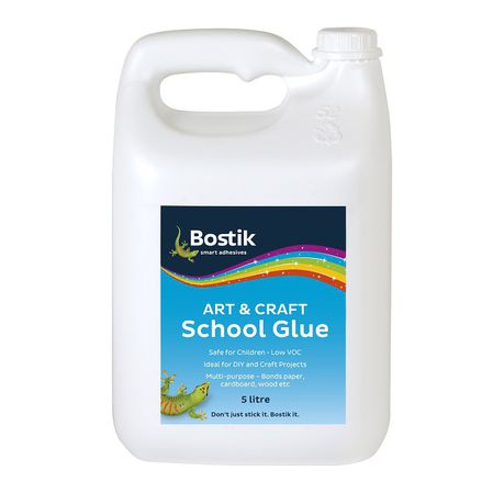 Bostik: Bostik Arts and Crafts White Glue 5lt  Craft Glue