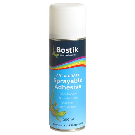 Bostik Art & Craft Sprayable Adhesive - 200ml Buy Online in Zimbabwe thedailysale.shop