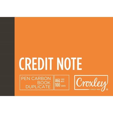 Croxley JD16CN A6L Credit Note Pen Carbon Book Duplicate Buy Online in Zimbabwe thedailysale.shop