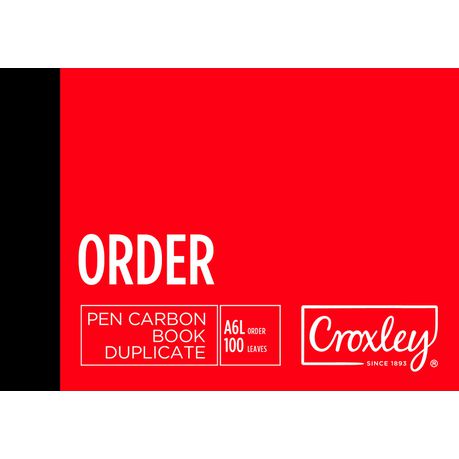 Croxley JD16PS A6L Order Pen Carbon Book Duplicate Buy Online in Zimbabwe thedailysale.shop