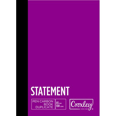 Croxley JD22DT A5 Statement Pen Carbon Book Duplicate