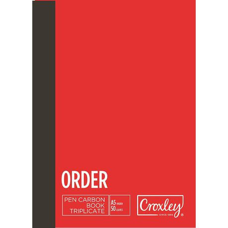 Croxley JD66PS A5 Order Pen Carbon Book Triplicate Buy Online in Zimbabwe thedailysale.shop