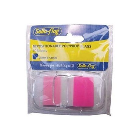 Sello-Flag Repositionable PP Flags - Pink (50 Sheets) Buy Online in Zimbabwe thedailysale.shop