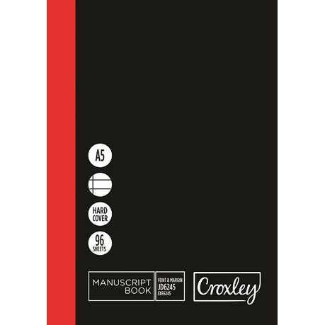 Croxley JD6245 96 Page A5 F&M Manuscript Book (10 Pack)