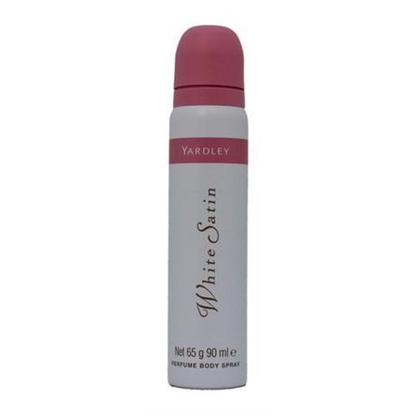 Yardley White Satin Perfume Body Spray 90ML (x1) Buy Online in Zimbabwe thedailysale.shop