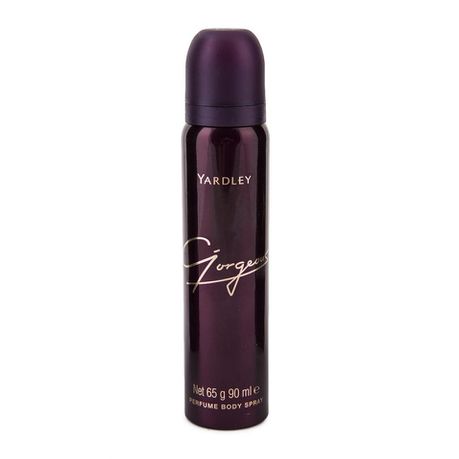 Yardley Gorgeous Perfume Body Spray 90ML (x1) Buy Online in Zimbabwe thedailysale.shop