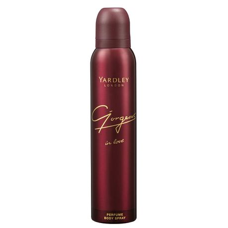 Yardley Gorgeous In Love Body Spray 150ml Buy Online in Zimbabwe thedailysale.shop