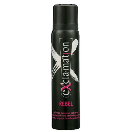 COTY EXCLAMATION Rebel Perfume Body Spray 90ML Buy Online in Zimbabwe thedailysale.shop