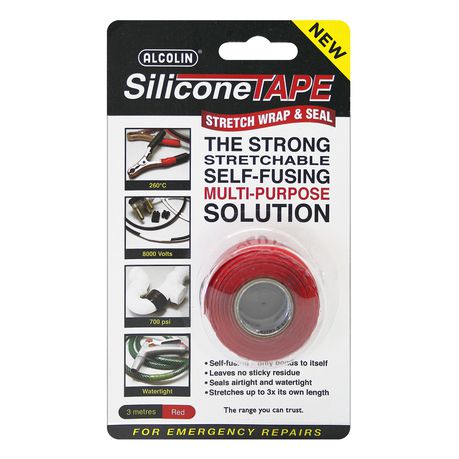 Alcolin Silicone Tape - 3m Red