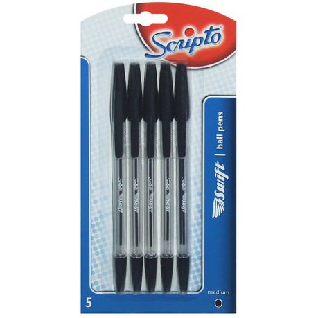 Scripto Swift 5 Ballpoint Pens - Black Ink