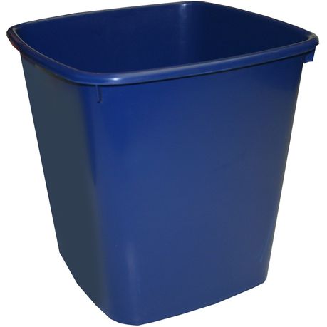 Bantex Waste Paper Bin 20 Litre Square - Blue Buy Online in Zimbabwe thedailysale.shop