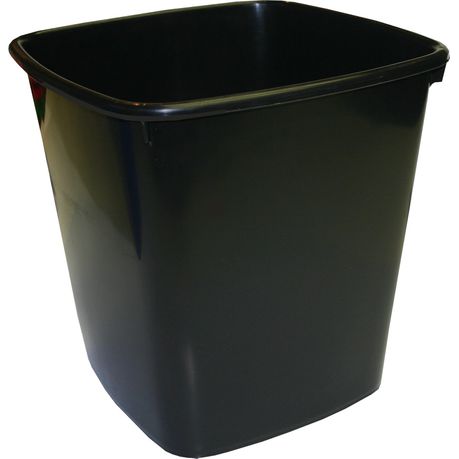 Bantex Waste Paper Bin 20 Litre Square - Black Buy Online in Zimbabwe thedailysale.shop