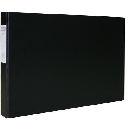 Bantex 4 D-Ring A3 30mm Horizontal PVC Ringbinder - Black