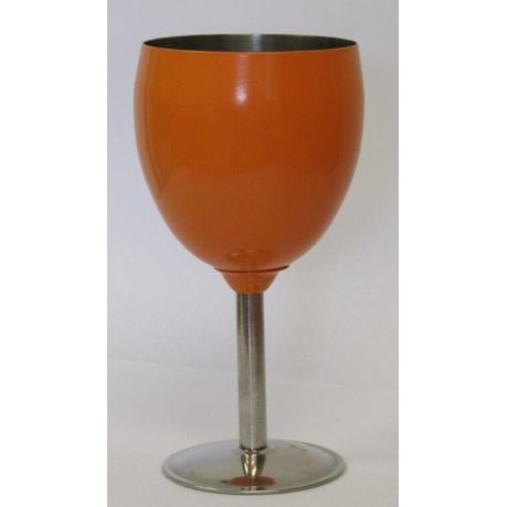 Leisure-Quip - Stainless Steel Wine Goblet - Orange