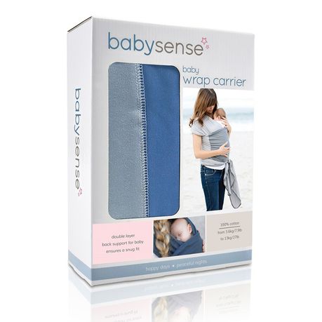 Baby Wrap Carrier - Blue & Grey Buy Online in Zimbabwe thedailysale.shop