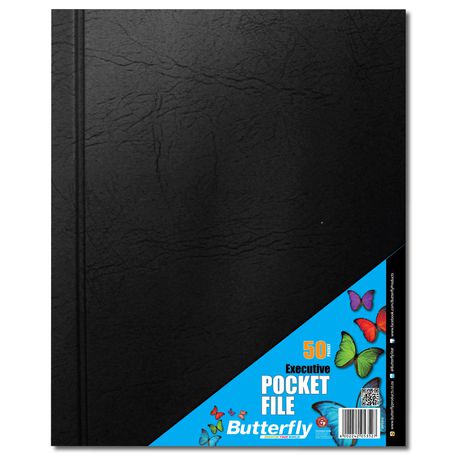 Butterfly Executive Pocket File A4 - 50 Page Buy Online in Zimbabwe thedailysale.shop