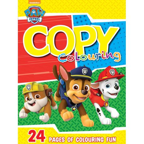 Paw Patrol 24 Page Copy Colour Book Buy Online in Zimbabwe thedailysale.shop