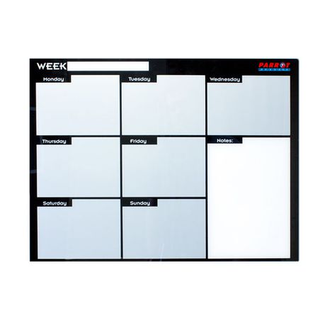 Parrot Weekly Planner Cast Acrylic - 600 x 450mm