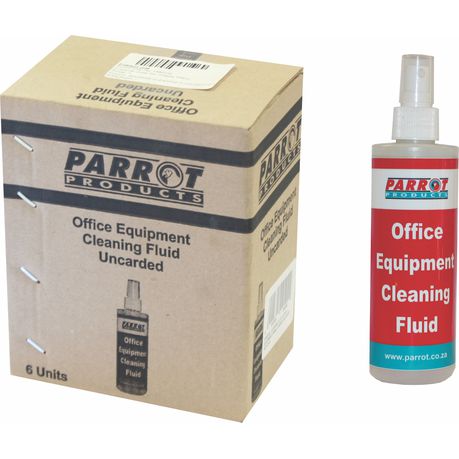 Parrot Products Office Equipment Cleaning Fluid (250ML Uncarded Box of 6) Buy Online in Zimbabwe thedailysale.shop