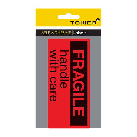 Tower Freight Information Labels - FRAGILE Handle with Care