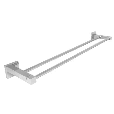 Wildberry - Stainless Steel and Zinc Doubl Towel Bar - 600 mm Buy Online in Zimbabwe thedailysale.shop